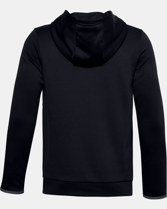 Boys' Armour Fleece® Big Logo Hoodie, Black, pdpMainDesktop image number 1